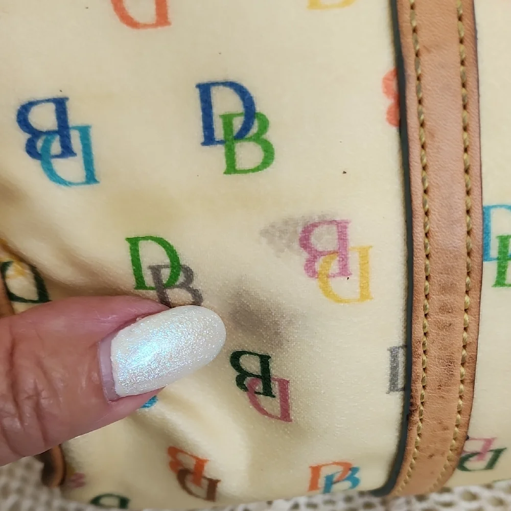Dooney & Bourke Tan Multicolor Logo Shoulder Bag Set - Picture 3 of 15